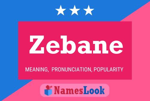 Постер имени Zebane