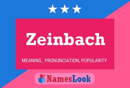 Постер имени Zeinbach