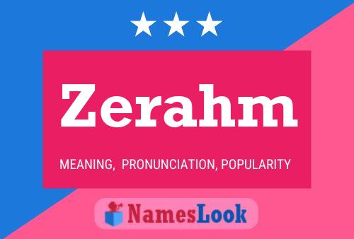 Постер имени Zerahm