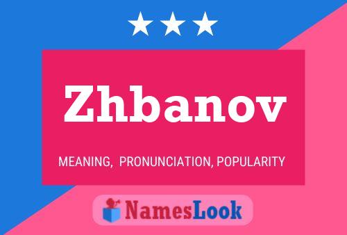 Постер имени Zhbanov