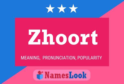 Постер имени Zhoort