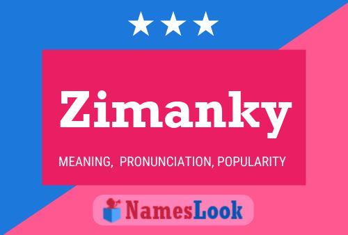 Постер имени Zimanky