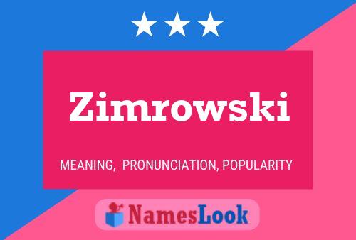 Постер имени Zimrowski