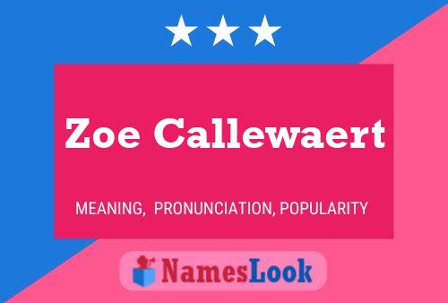 Постер имени Zoe Callewaert