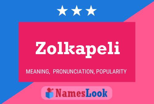 Постер имени Zolkapeli