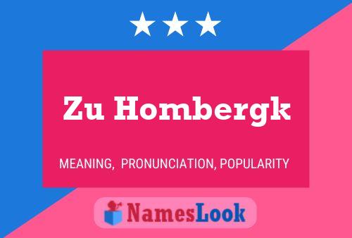 Постер имени Zu Hombergk