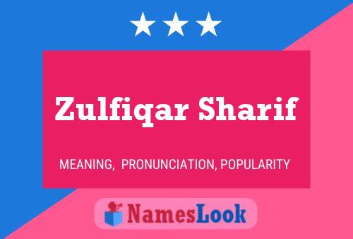 Постер имени Zulfiqar Sharif