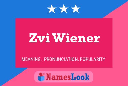 Постер имени Zvi Wiener