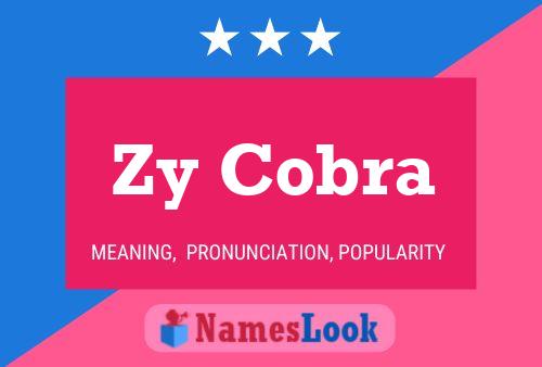 Постер имени Zy Cobra